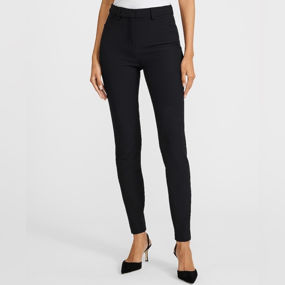 Express Supersoft Twill Skinny High Rise Pants